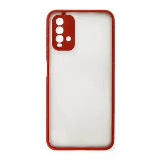Xiaomi Redmi 9T Uyumlu Kılıf Montreal Silikon Kapak - Kırmızı