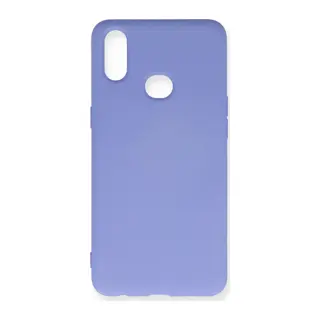 Samsung Galaxy A10S Uyumlu Kılıf Nano içi Kadife Silikon - Lila