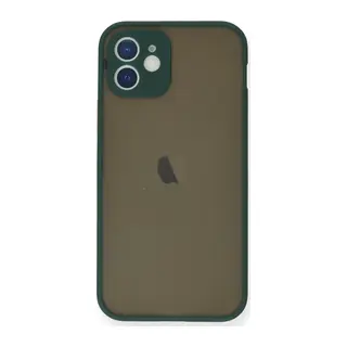 Apple iPhone 12 Mini Uyumlu Kılıf Montreal Silikon Kapak - Yeşil