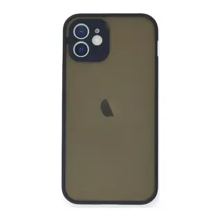 Apple iPhone 12 Mini Uyumlu Kılıf Montreal Silikon Kapak - Lacivert