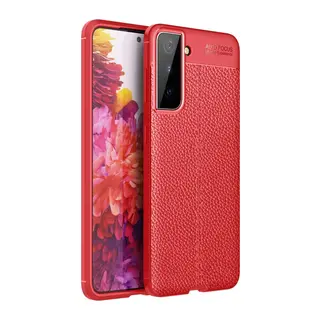 Samsung Galaxy S21 Plus Uyumlu Kılıf Auto Focus Kapak - Kırmızı