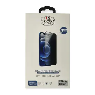 Apple iPhone 12 Mini Uyumlu Bilvis 3D Anti Peeping Hayalet Cam Ekran Koruyucu