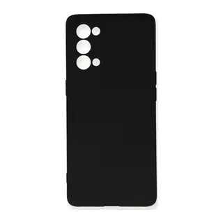 Oppo Reno 5 Pro Uyumlu Kılıf Nano içi Kadife Silikon - Siyah