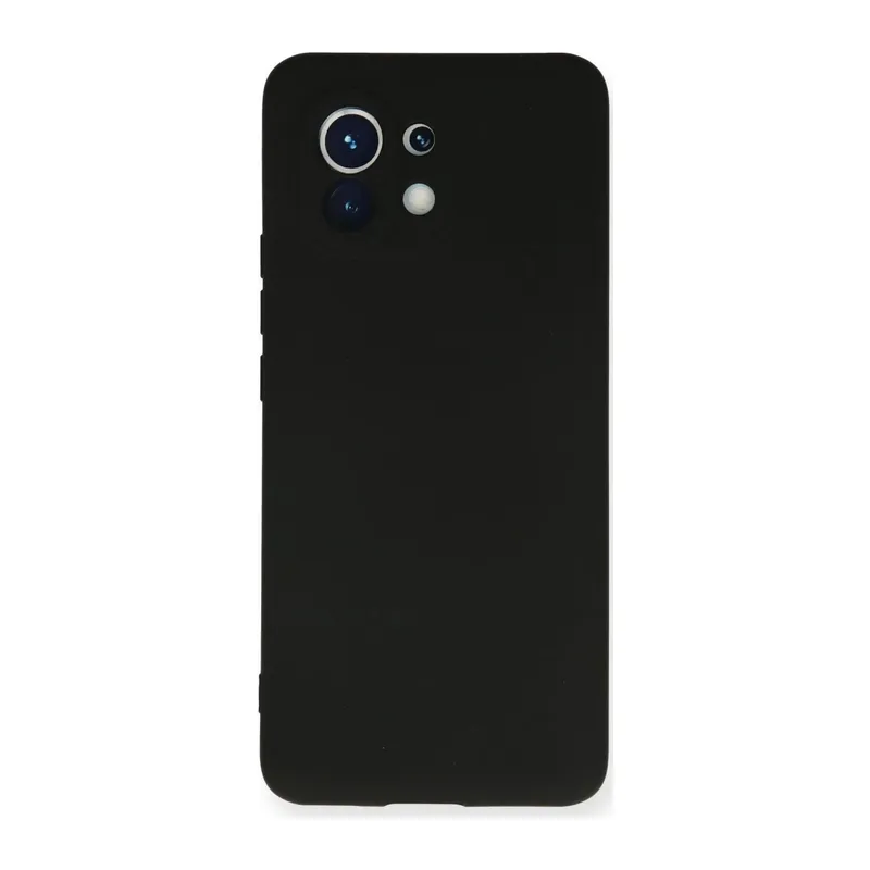 Xiaomi Mi 11 Uyumlu Kılıf Nano içi Kadife Silikon - Siyah