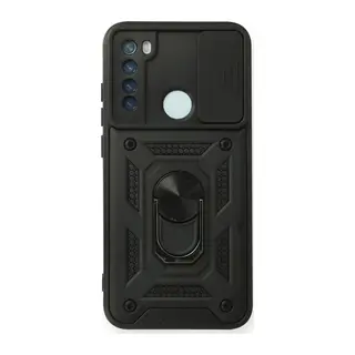 Xiaomi Redmi Note 8 Uyumlu Kılıf Pars Lens Yüzüklü Silikon - Siyah
