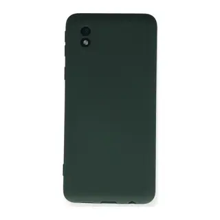 Samsung Galaxy A01 Core Uyumlu Kılıf Nano içi Kadife Silikon - Koyu Yeşil