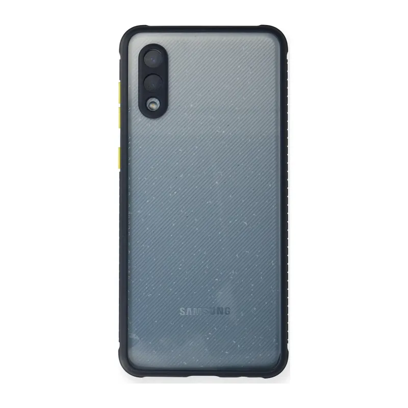 Samsung Galaxy A02 Uyumlu Kılıf Miami Şeffaf Silikon - Lacivert