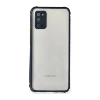 Samsung Galaxy A02S Uyumlu Kılıf Miami Şeffaf Silikon - Lacivert