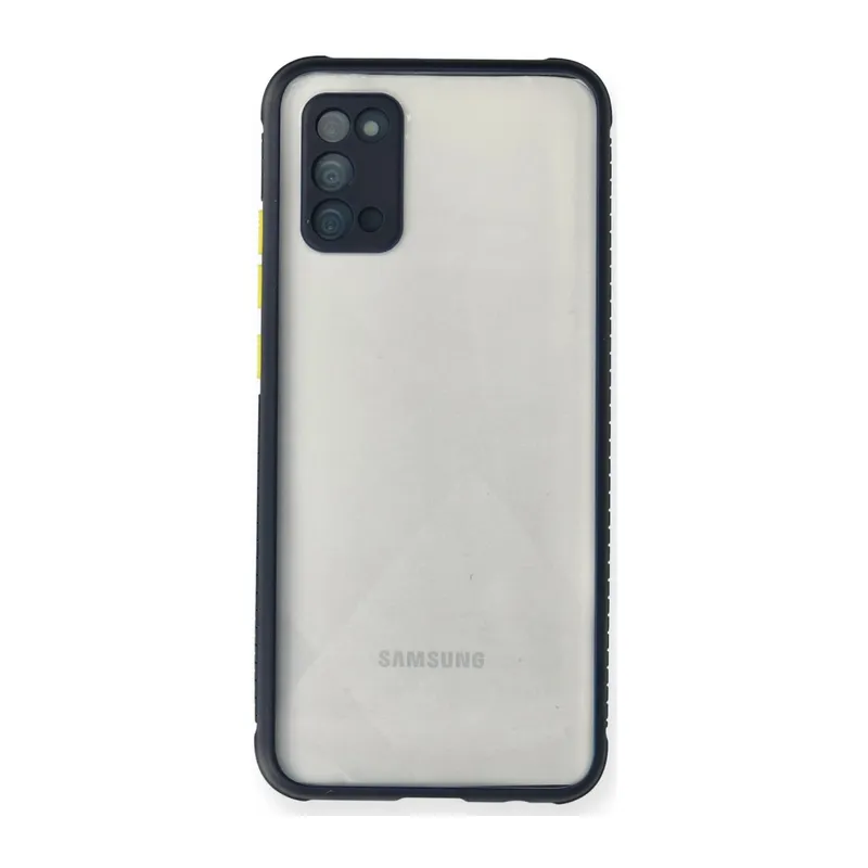 Samsung Galaxy A02S Uyumlu Kılıf Miami Şeffaf Silikon - Lacivert