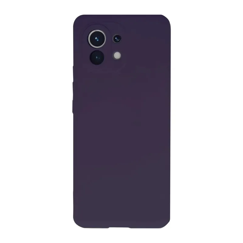 Xiaomi Mi 11 Uyumlu Kılıf Nano içi Kadife Silikon - Mor
