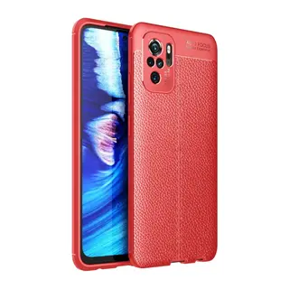 Xiaomi Redmi Note 10 Uyumlu Kılıf Auto Focus Kapak - Kırmızı