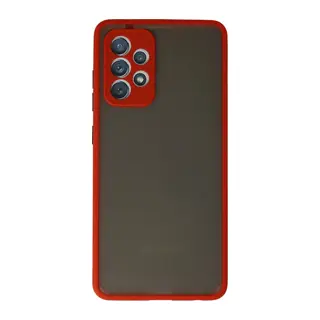 Samsung Galaxy A52 Uyumlu Kılıf Montreal Silikon Kapak - Kırmızı