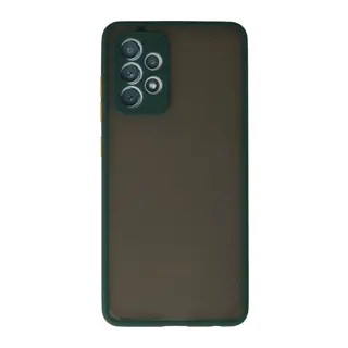 Samsung Galaxy A72 Uyumlu Kılıf Montreal Silikon Kapak - Koyu Yeşil