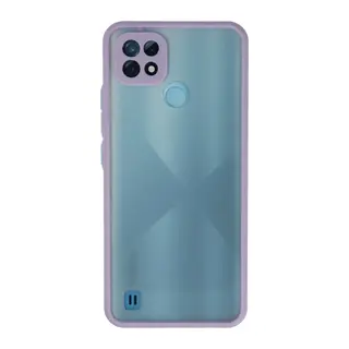 Realme C21 Uyumlu Kılıf Montreal Silikon Kapak - Mor