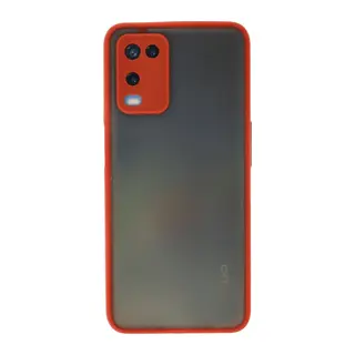 Oppo A54 4G Uyumlu Kılıf Montreal Silikon Kapak - Kırmızı