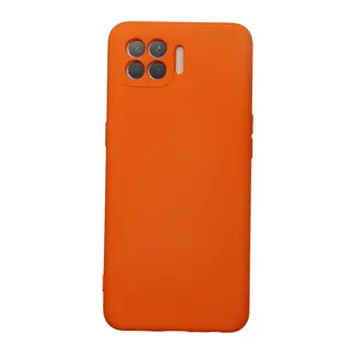 Oppo Reno 4 Lite Kılıf Nano içi Kadife Silikon - Turuncu