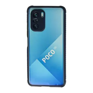 Xiaomi Poco F3 Uyumlu Kılıf Miami Şeffaf Silikon - Lacivert