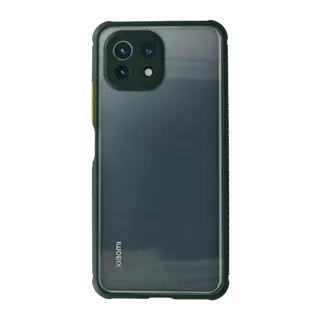 Xiaomi Mİ 11 Lite Uyumlu Kılıf Miami Şeffaf Silikon - Koyu Yeşil
