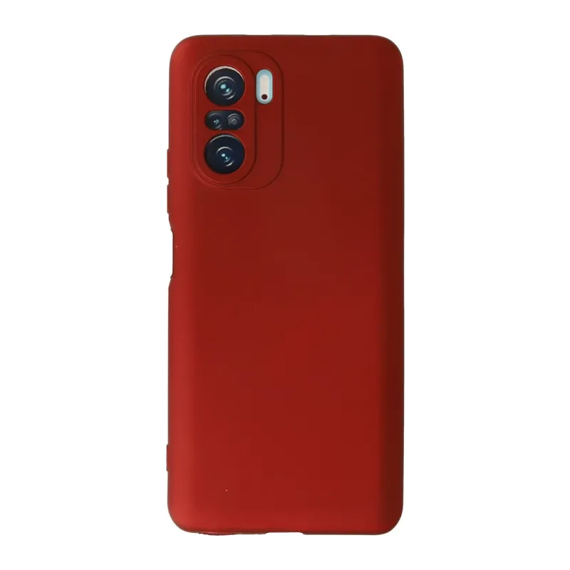 Xiaomi Poco F3 Uyumlu Kılıf First Silikon - Kırmızı