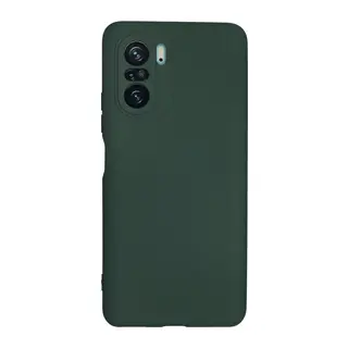Xiaomi Poco F3 Uyumlu Kılıf Nano içi Kadife Silikon - Koyu Yeşil