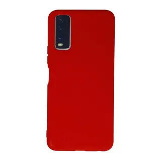 Vivo Y11S Uyumlu Kılıf Nano içi Kadife Silikon - Kırmızı