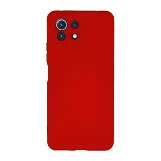 Xiaomi Mİ 11 Lite Uyumlu Kılıf Nano içi Kadife Silikon - Kırmızı