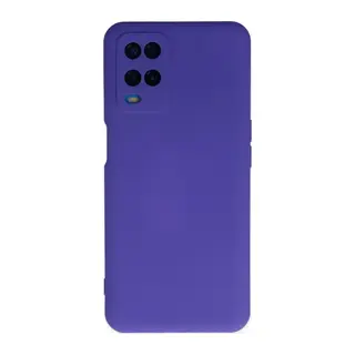 Oppo A54 4G Uyumlu Kılıf Nano içi Kadife Silikon - Mor