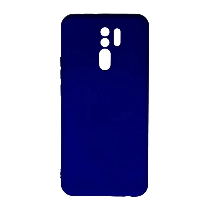 Xiaomi Redmi 9 Uyumlu Kılıf Nano içi Kadife Silikon - Lacivert