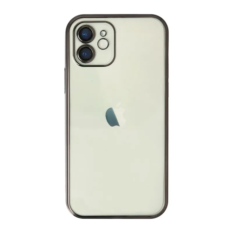 Apple iPhone 11 Uyumlu Kılıf Lensli Silikon - Siyah