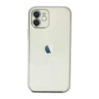 Apple iPhone 11 Uyumlu Kılıf Lensli Silikon - Gümüş