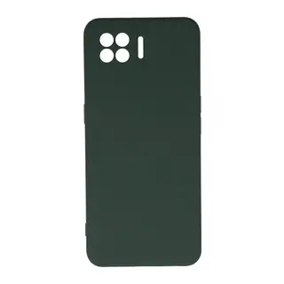 Oppo A73 Kılıf Nano içi Kadife Silikon - Koyu Yeşil