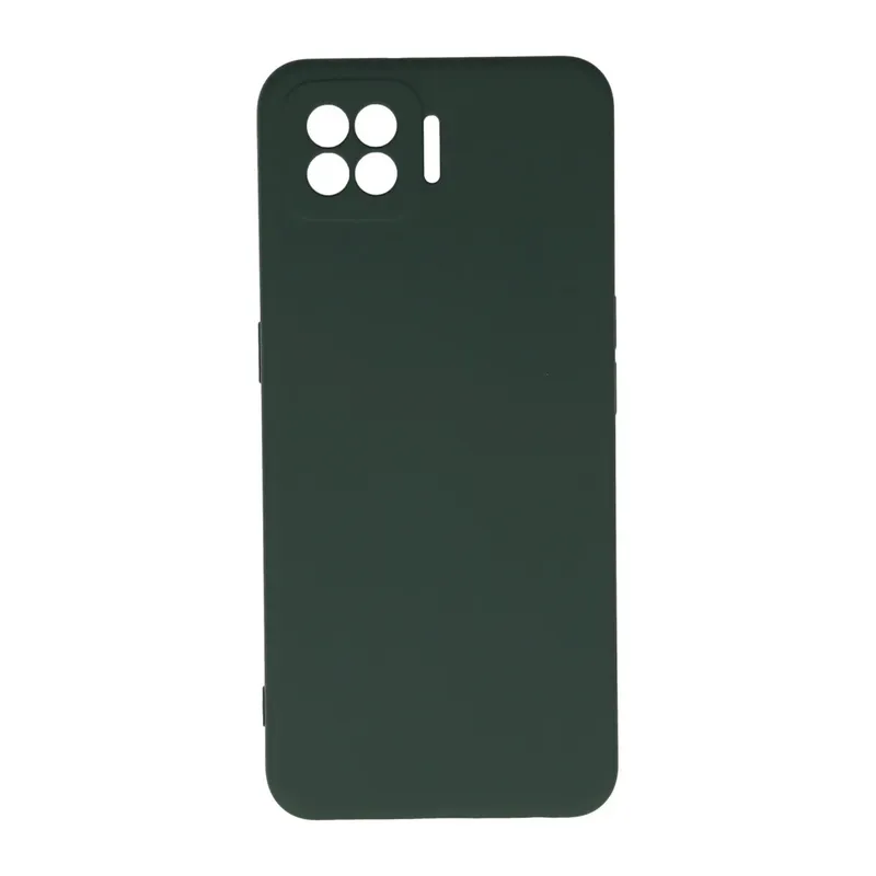 Oppo A73 Uyumlu Kılıf Nano içi Kadife Silikon - Koyu Yeşil
