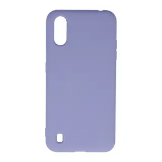 Samsung Galaxy A01 Kılıf Nano içi Kadife Silikon - Lila