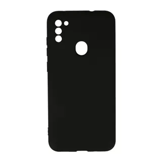 Samsung Galaxy A11 Uyumlu Kılıf Nano içi Kadife Silikon - Siyah
