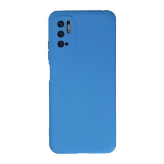 Xiaomi Redmi Note 10 5G Uyumlu Kılıf Nano içi Kadife Silikon - Mavi