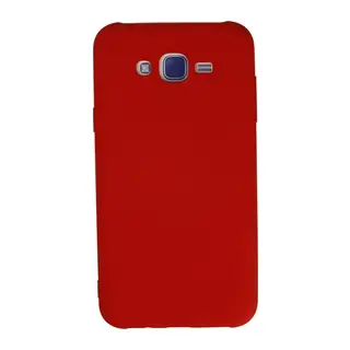 Samsung Galaxy J7 Uyumlu Kılıf Nano içi Kadife Silikon - Kırmızı