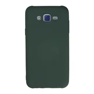 Samsung Galaxy J7 Uyumlu Kılıf Nano içi Kadife Silikon - Koyu Yeşil