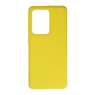 Samsung Galaxy S20 Ultra Uyumlu Kılıf Nano içi Kadife Silikon - Sarı