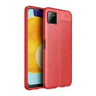 Samsung Galaxy A22 Uyumlu Kılıf Auto Focus Kapak - Kırmızı