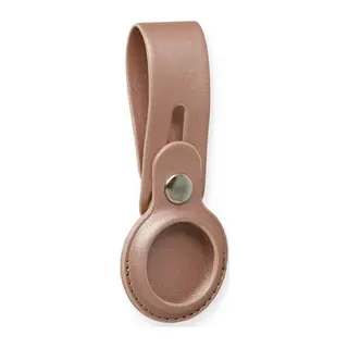 Airtag Askılı Deri Kılıf - Rose Gold