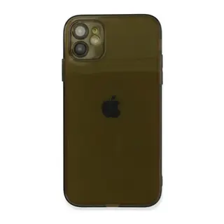 Apple iPhone 12 Uyumlu Kılıf Fly Lens Silikon - Siyah