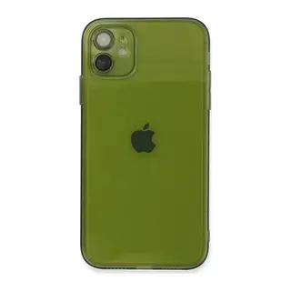 Apple iPhone 12 Uyumlu Kılıf Fly Lens Silikon - Yeşil