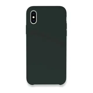 Apple iPhone XS Max Uyumlu Kılıf Lansman Legant Silikon - Koyu Yeşil
