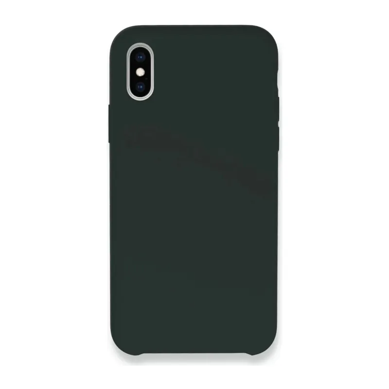 Apple iPhone XS Max Uyumlu Kılıf Lansman Legant Silikon - Koyu Yeşil
