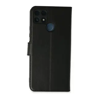 Realme C25 Uyumlu Kılıf Trend S Plus Kapaklı Kılıf - Siyah