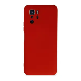 Xiaomi Poco X3 GT Uyumlu Kılıf Nano içi Kadife Silikon - Kırmızı