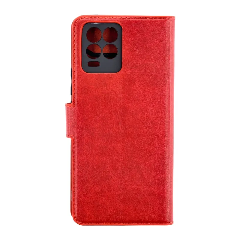 Realme 8 Pro Uyumlu Kılıf Trend S Plus Kapaklı Kılıf - Kırmızı
