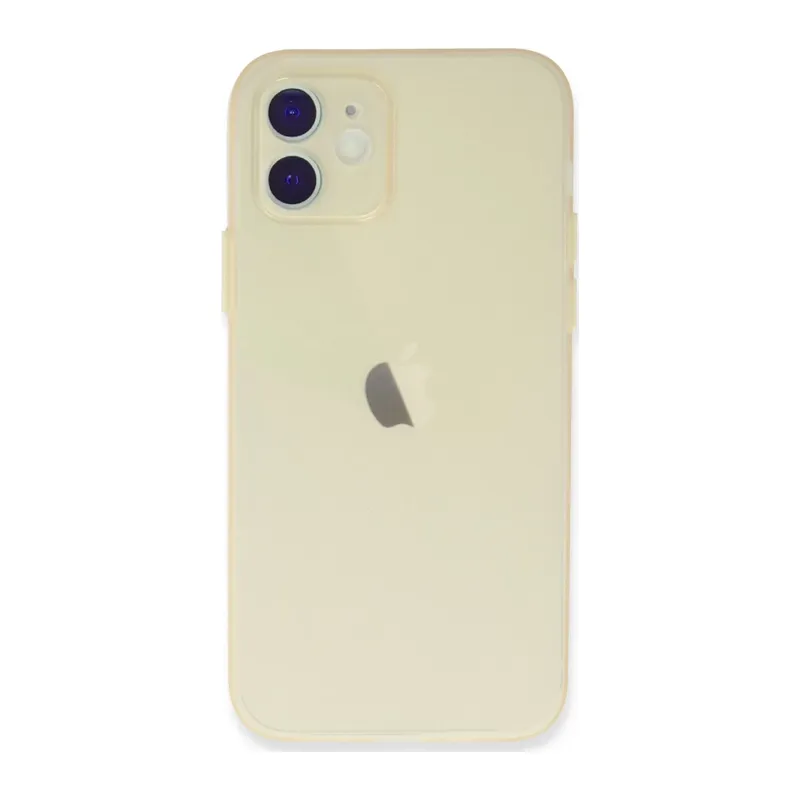 Apple iPhone 12 Uyumlu Kılıf Puma Silikon - Gold