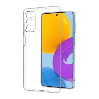 Samsung Galaxy M52 5G Uyumlu Kılıf Deluxe 2mm Şeffaf Silikon - Şeffaf