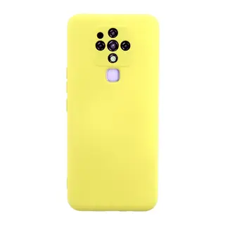 Tecno Camon 16 Uyumlu Kılıf Nano içi Kadife Silikon - Sarı